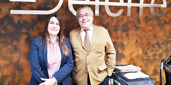 Anna Calduch, Presidenta de E-Consulting/Grupo ADADE, visita a los despachos de Valladolid y Pamplona