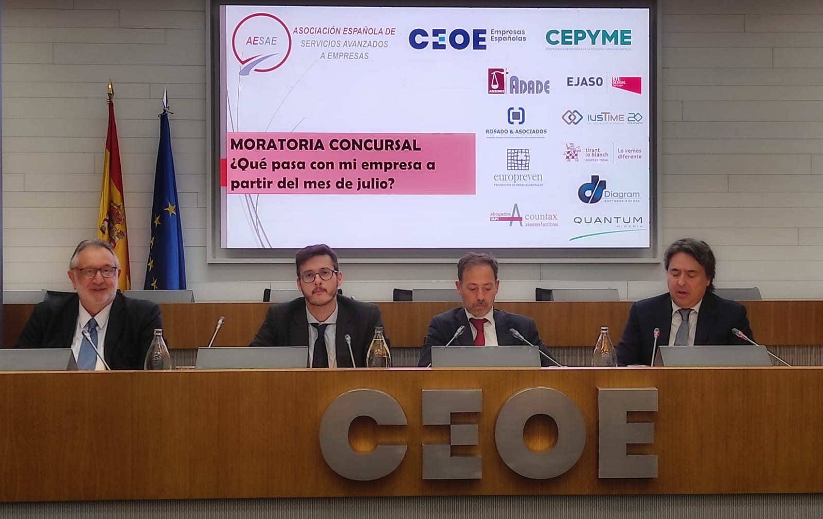 ADADE/E-Consulting participa en la jornada de AESAE sobre moratoria concursal, organizada conjuntamente con CEOE y CEPYME