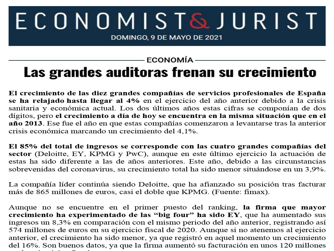 Adade crece mientras  otras  auditoras frenan su crecimiento