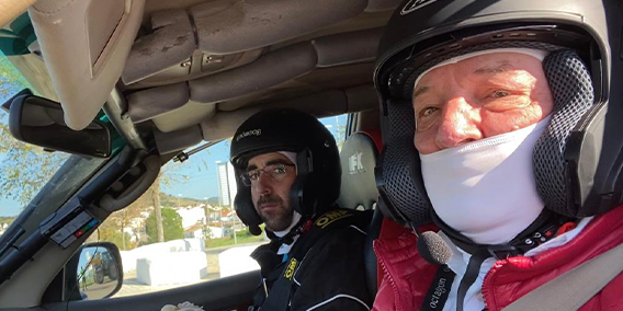 Nuestro compañero Elías del Val de ADADE BURGOS, segundo clasificado a la regularidad, en el Rally  Baja TT Dehesa Extremadura