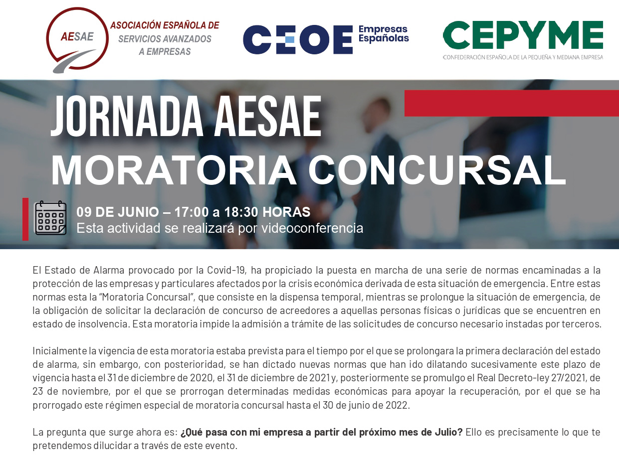JORNADA AESAE MORATORIA CONCURSAL