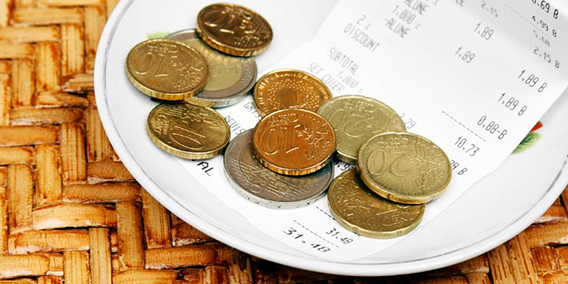 Las propinas llegan al banco